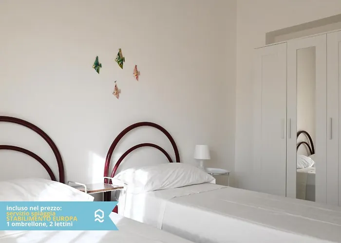 Rs324 - Marcelli, Trilocale Fronte Mare Con Inclusa Apartament Marcelli